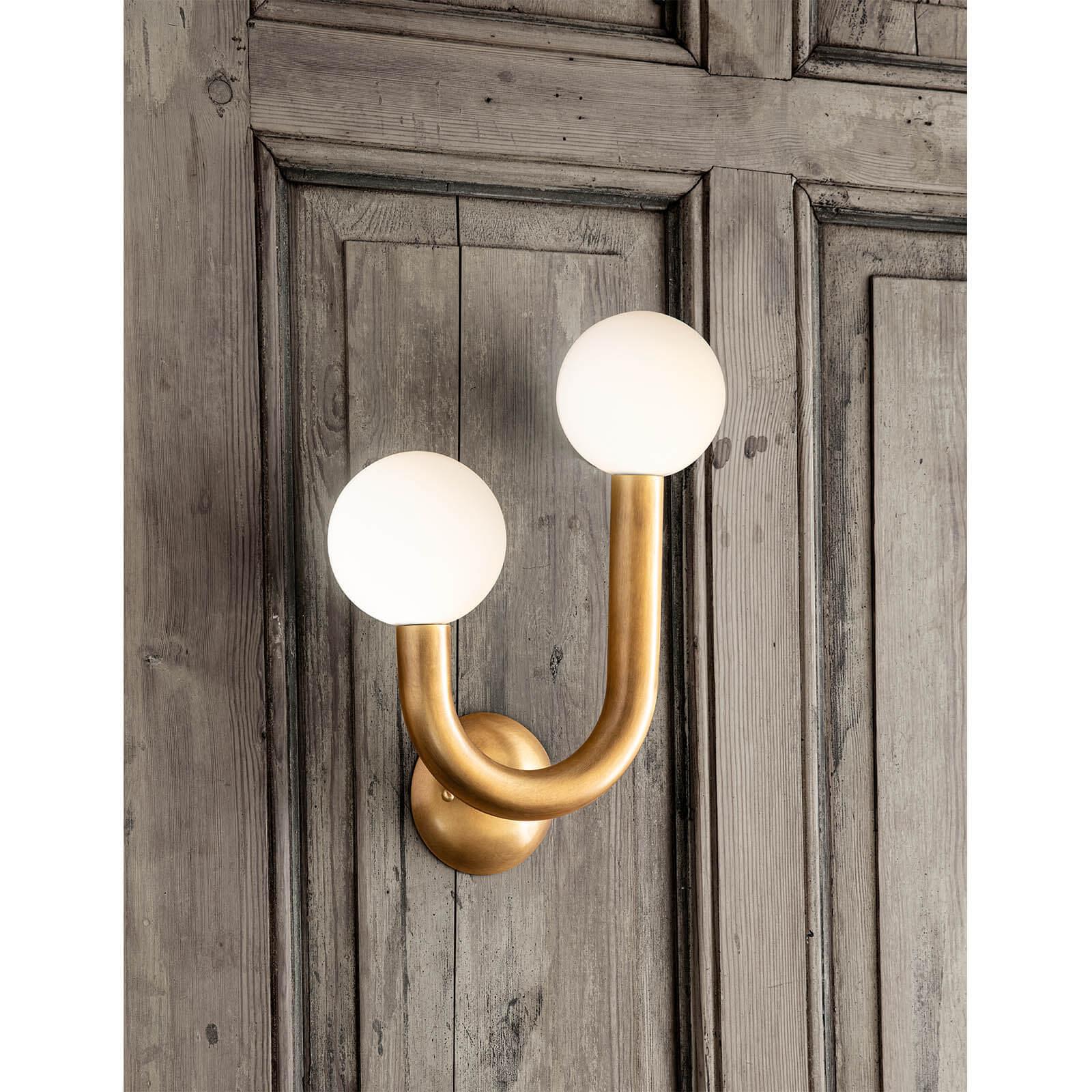 Regina Andrew Happy Sconce Natural Brass Left